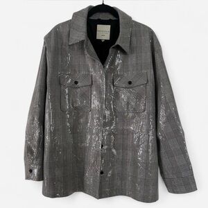 Bagatelle Collection New York Sequin Button Up Blazer XL